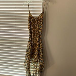 Leopard Print High low dress